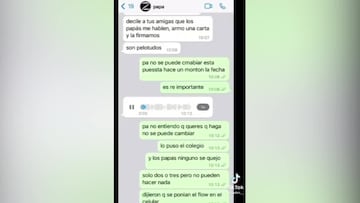 Son únicos: el audio viral de un padre argentino porque coincide el Argentina-México con la entrega de diplomas de su hija