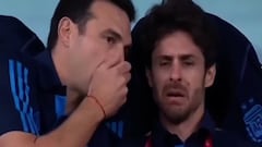 Pablo Aimar, en el gol de Messi, es la imagen más viral del Argentina-México