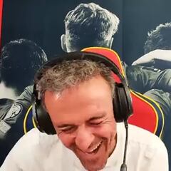 La pregunta que más le ha gustado a Luis Enrique en el Twitch desde su inicio: a carcajada limpia