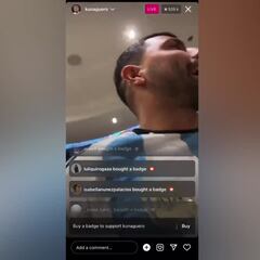 El Kun se ríe e insulta a Camavinga en directo delante de 500.000 personas