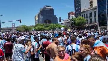 Locura en Buenos Aires para celebrar la Copa del Mundo