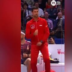 La última de Djokovic: hace esto ante el público y después renuncia a jugar alegando que no está bien