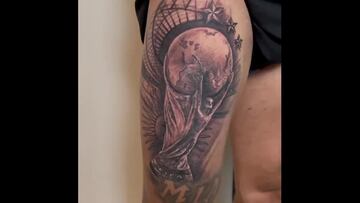 El tatuaje en el muslo de la Copa del Mundo: sorprenderá qué jugador se lo ha hecho
