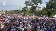 Messi desata la locura: Así se celebró en Buenos Aires el primer gol ante Australia