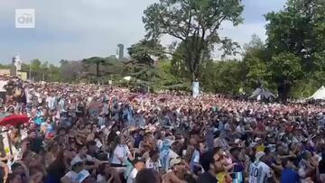 Messi desata la locura: Así se celebró en Buenos Aires el primer gol ante Australia