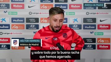 Herrera sobre minutos en el Atlético: "Estoy a la altura del equipo"