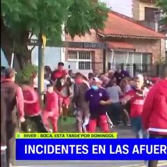 Incidentes en la entrada al Monumental: 16 detenidos