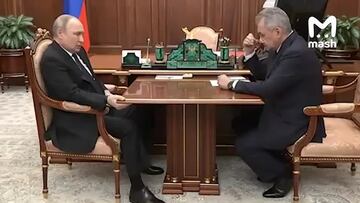 El inquietante gesto de Putin al hablar con un ministro