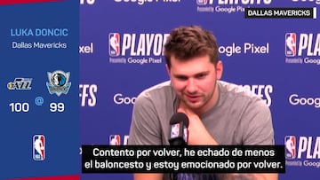 Amarga vuelta a pista de Doncic, final revitalizante para los Jazz