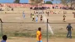 Insólito: un remolino causa estragos en la Copa Perú