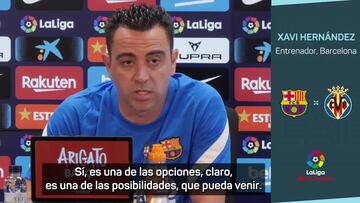 Xavi: "S¨ª, Lewandowski es una de las opciones que tenemos"
