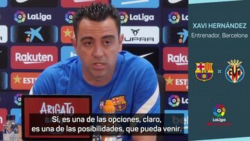 Xavi: "Sí, Lewandowski es una de las opciones que tenemos"