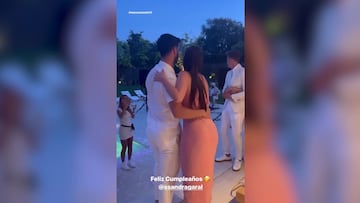 Marco Asensio y Sandra Garal arrasan con este baile en su lujosa fiesta de cumpleaños