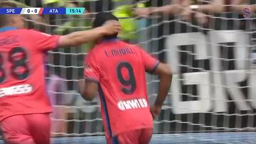 Luis Muriel, gol y asistencia en victoria de Atalanta ante Spezia