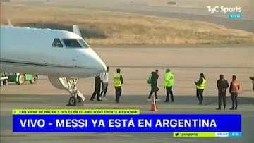 Messi de vuelta en Argentina: Leo vuelve a casa tras la exhibición ante Estonia