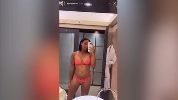 Ana Peleteiro muestra el primer atisbo de barriga de su embarazo