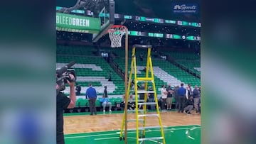 Los Warriors denunciaron esta “trampa” de los Celtics en sus aros