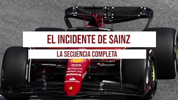 El carro de Carlos Sainz se incendia en plena carrera