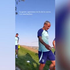 El Profe Ortega haciendo de las suyas: la cara de Griezmann tras dos horas y media corriendo
