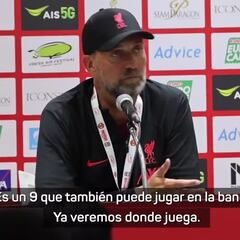 Klopp, sobre Darwin Núñez: “Al tercer sprint tenía los pulmones a punto de explotar”
