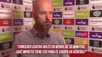 Ten Hag critica a sus jugadores: “Es basura”