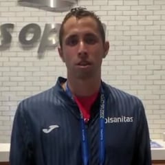 Daniel Galán, satisfecho tras victoria ante Tsitsipás