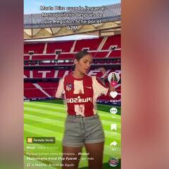 Una tiktokter simula como bailaría Marta Díaz el himno del Atleti en el Metropolitano y arrasa en redes