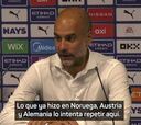 El mundo entero esperando a que se pronunciase tras el hat-trick: esto dijo Guardiola sobre Haaland