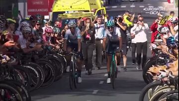 Es un mito del ciclismo mundial y así se lo han hecho saber: el emotivo homenaje a Alejandro Valverde
