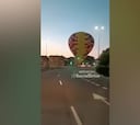 El aterrizaje de emergencia de un globo aerostático en pleno Valladolid