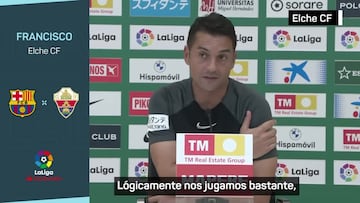 Francisco: “El equipo irá a más; hasta ahora no hemos dado nuestro nivel”