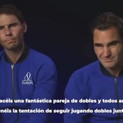 La broma de Nadal y la frase final de Federer que arrasan en Twitter: dos genios