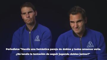 La broma de Nadal y la frase final de Federer que arrasan en Twitter: dos genios