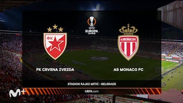 Resumen y gol del Estrella Roja vs AS Monaco de la jornada 1 de la Europa League
