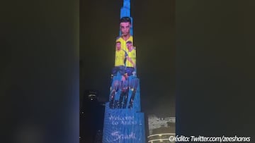 ¡Conquistando Medio Oriente! El Burj Khalifa de Dubai tiene la imagen de Cristiano Ronaldo