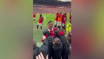 Casemiro y cómo ganarse el corazón de Old Trafford en solo 20 segundos: digno de ver