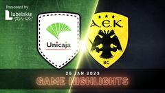 Resumen del Unicaja vs AEK de la Basketball Champions League