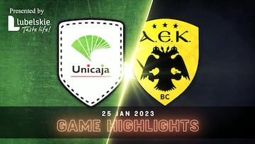 Resumen del Unicaja vs AEK de la Basketball Champions League