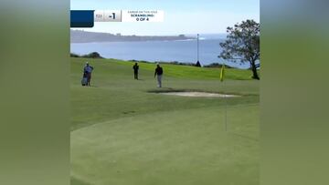 Parecía un desastre y es uno de los golpes del año: la genialidad de Rahm que cautiva al PGA