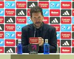 La queja arbitral de Simeone para comenzar su rueda de prensa