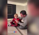 “Adoctrinando”: el video de Xavi con su hijo que vuelve loco al aficionado del Barça