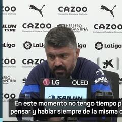 Gattuso: “Gabriel Paulista no me ha faltado al respeto, ni yo a él”