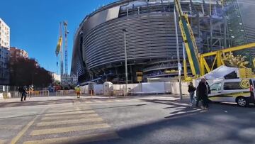 La imagen del Bernabéu que es oro para el madridismo: así luce el estadio por la parte de la Castellana