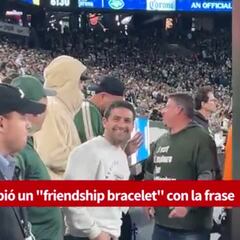 The moment Travis Kelce receives ‘on the map’ friendship bracelet