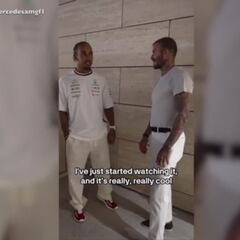 Lewis Hamilton shares thoughts on Beckham documentary... to David