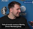 Doncic se rinde a Wenbanyama horas antes de enfrentarse