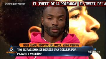 Mikel Camps, miembro de la directiva del Barça, ataca a Vinicius: “No es racismo, merece una colleja por payaso”