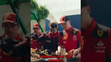 Charles Leclerc prepara torta de chilaquil previo al GP de México