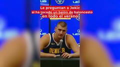 Jokic, preguntado por su estado físico y deja esta respuesta: el vacile al MVP no tiene sentido