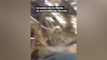 Terrible imagen: asistentes al festival de Israel se tuvieron que esconder en la maleza durante el ataque de Hamás
